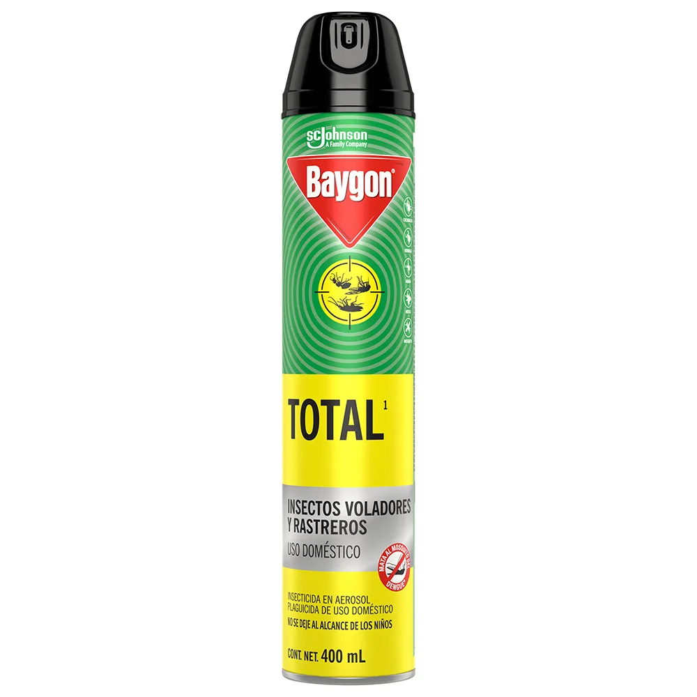 INSECTICIDA AEROSOL  BAYGON TOTAL 400  ML.