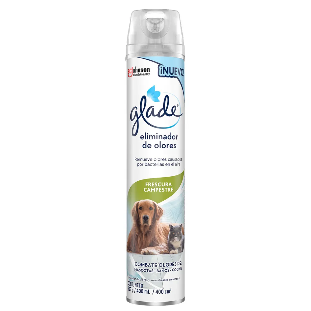 AROMATIZANTE AEROSOL GLADE  ELIMINA OLORES 400  ML.