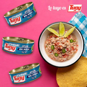 ATÚN TUNY STANDAR EN AGUA LATA 130  GR.