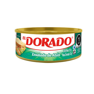 ATÚN ALETA AMARILLA  CON VERDURAS EL DORADO LATA 135  GR.