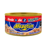 ATÚN EN HOJUELAS EN AGUA CON ACEITE MAZATÚN A LATA 285  GR.