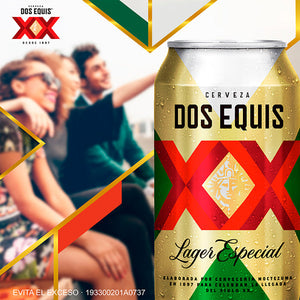 CERVEZA XX LAGER LATA 355 ML 12  PZA.