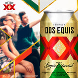 CERVEZA XX LAGER LATA 355 ML 12  PZA.