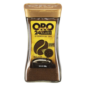 CAFE  SOLUBLE ORO 24 KILATES FRASCO 160  GR.
