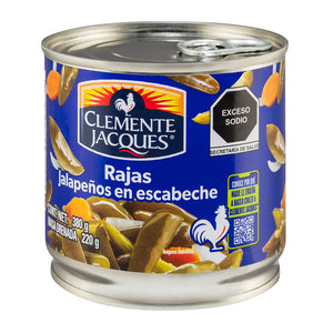 CLEMENTE JACQUES JALAPEÑOS EN ESCABECHE RAJAS 380 g 380  GR.