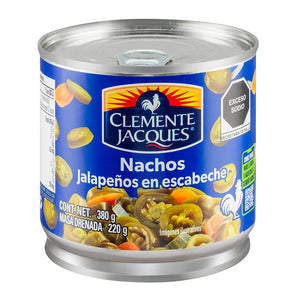 CHILES CLEMENTE JACQUES JALAPEÑOS NACHOS 380  GR.