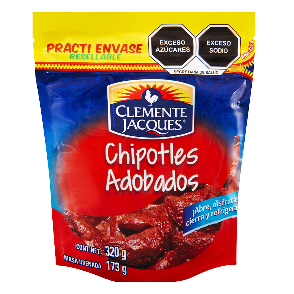CHILES CHIPOTLES CLEMENTE JACQUES POUCH 320  GR.