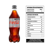 REFRESCO COCA COLA LIGHT 6PACK PET 600 ML 6  PZA.