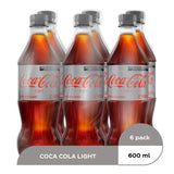 REFRESCO COCA COLA LIGHT 6PACK PET 600 ML 6  PZA.