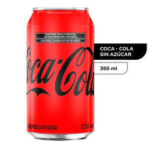 REFRESCO COCA COLA SIN AZUCAR LATA 355  ML.