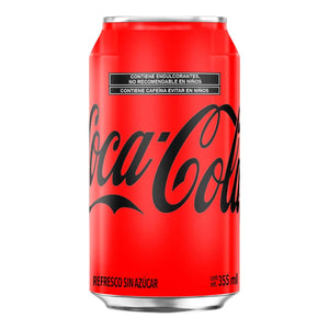 REFRESCO COCA COLA ZERO LATA 355  ML.