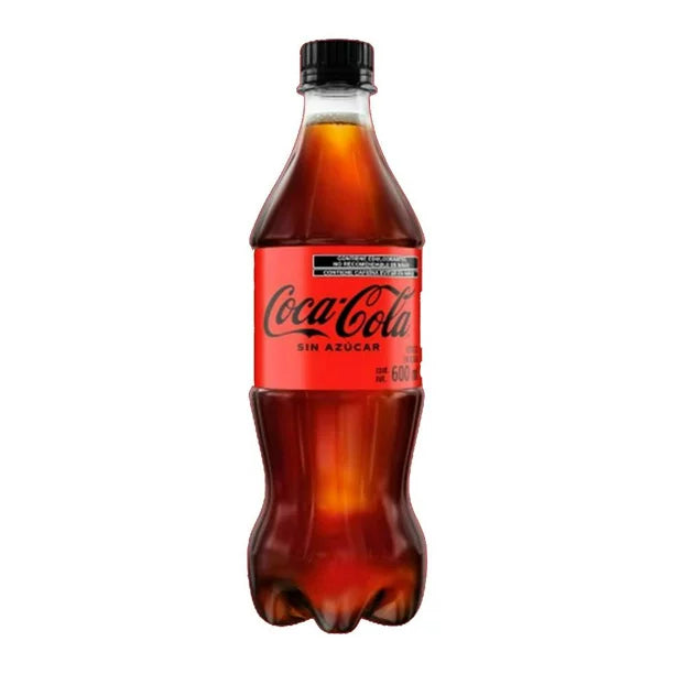 REFRESCO COCA COLA SIN AZUCAR PET 600  ML.