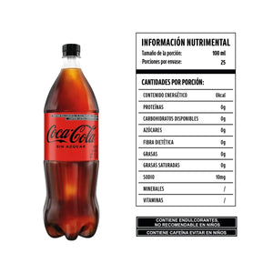 REFRESCO COCA COLA ZERO PET 2.500  LT.