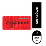 REFRESCO COCA COLA ZERO 8PACK LATA 235ML 8  PZA.
