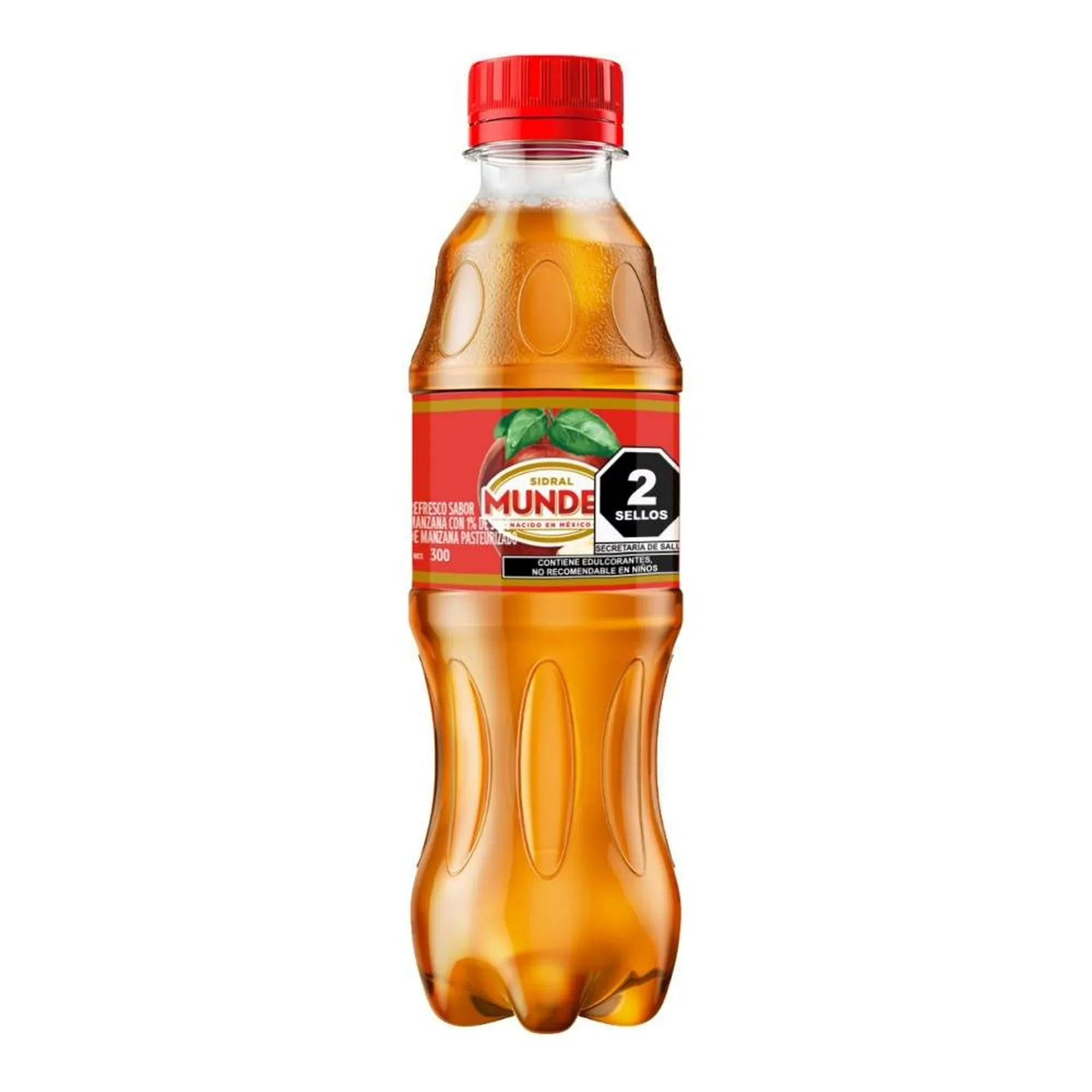 REFRESCO SIDRAL MUNDET MANZANA PET 300  ML.