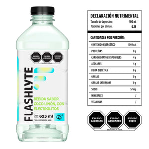 BEBIDA FLASHLYTE COCO LIMON 625  ML.