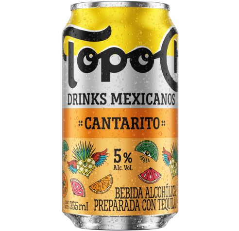 DRINKS MEXICANOS TOPO CHICO CANTARITO 355  ML.