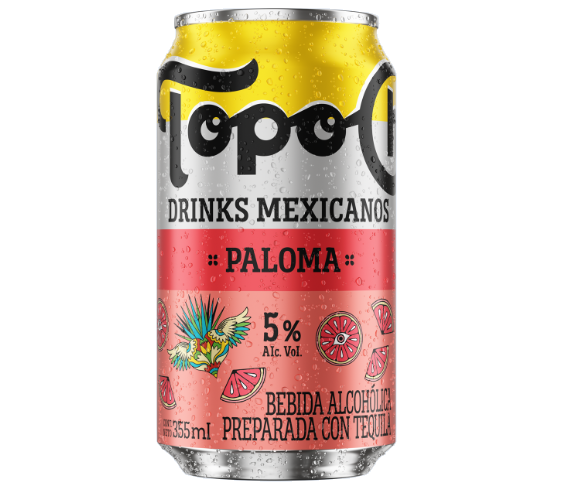 DRINKS MEXICANOS TOPO CHICO PALOMA 355  ML.
