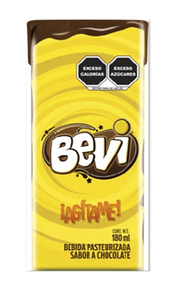 BEBIDA SABOR CHOCOLATE BEVI TETRAPACK 180  ML.