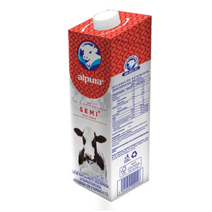 LECHE  SEMIDESCREMADA ULTRAPASTEURIZADA ALPURA 1  LT.