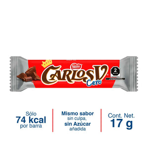 CHOCOLATE CARLOS V CERO PIEZA 17  GR.