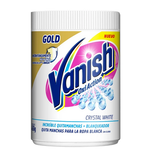 REMOVEDOR DE MANCHAS DE ROPA VANISH CRISTAL WHITE 450  GR.