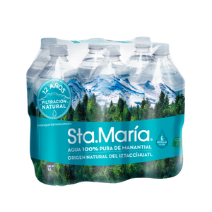 AGUA PURIFICADA SANTA MARIA 6PACK 1  LT.