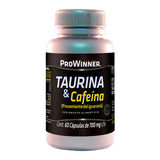 TAURINA & CAFEÍNA PROWINNER FRASCO CON 60 CAPSULAS 1  PZA.