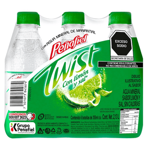 AGUA  MINERAL PEÑAFIEL 6 PACK 355 ML C/U 355  ML.