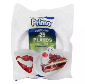 PLATO LISO PRIMO 2 25  PZA.