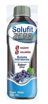 BEBIDA HIDRATANTE SOLUFIT ZERO UVA 500  ML.