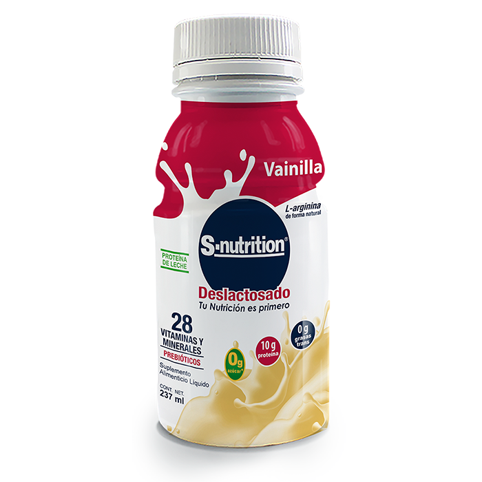 SUPLEMENTO ALIMENTICIO S NUTRITION VAINILLA BOTE 237  ML.