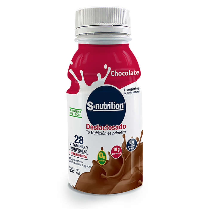 SUPLEMENTO ALIMENTICIO S NUTRITION CHOCOLATE BOTE 237  ML.