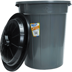 BOTE CONTENEDOR CAP. 65 LTS VENECIA AZUL/GRIS ALICA 65  LT.
