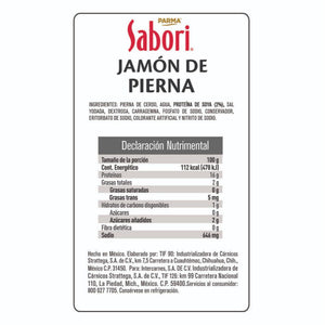 JAMON DE PIERNA PARMA SABORI EXTRAFINO 250  GR.
