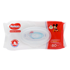 TOALLITAS HUMEDAS HUGGIES NATURAL 80  PZA.