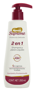 SHAMPOO  HUGGIES SUMPREME 2 EN 1 200  ML.