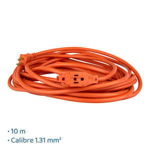 EXTENSION USO RUDO AKSI 10 MTS NARANJA 1  PZA.