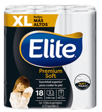 PAPEL HIGIENICO ELITE PREMIUM SOFT XL 18  ROLLO