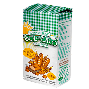 HARINA DE TRIGO INTEGRAL SOL DE ORO 1  KG.