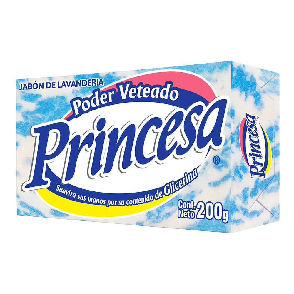 JABON DE LAVANDERIA  PRINCESA AZUL CON GLICERINA 200  GR.