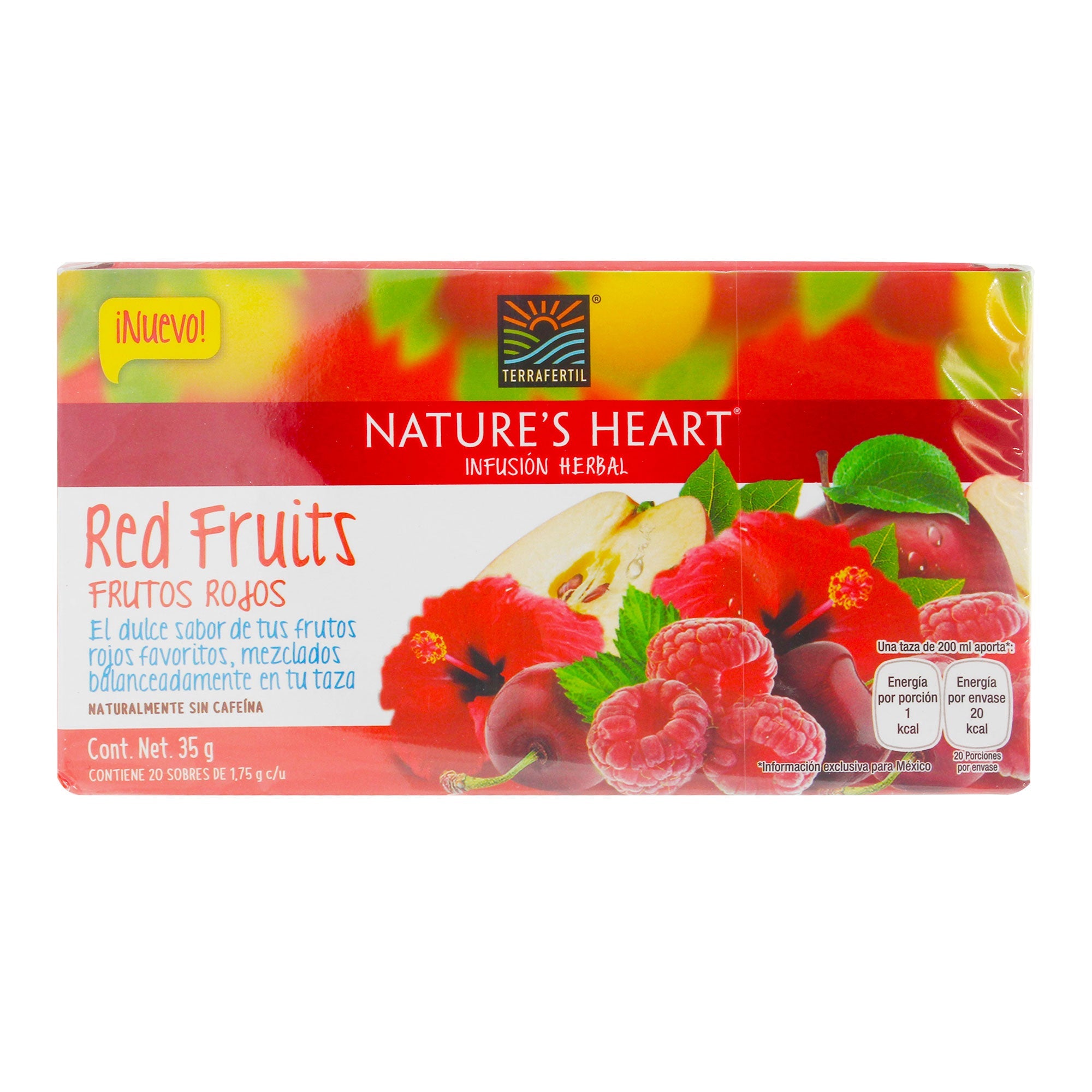 TE NFUSION HERBAL RED FRUITS NATURE´S HEART 20  PZA.