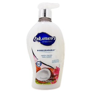 JABON LIQUIDO ANTIBACTERIAL BLUMEN COCONUT PARADISE 525  ML.
