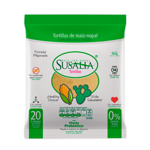 TORTILLA DE MAIZ Y NOPAL SUSALIA CAJA 500  GR.