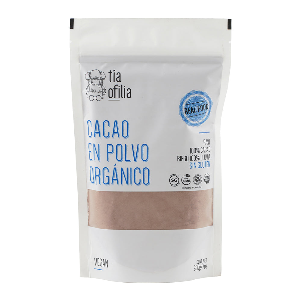 CACAO EN POLVO ORGANICO TIA OFILIA BOLSA 200  GR.