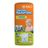 PAÑAL KLEEN BEBE ABSORSEC EXTRA EXTRA JUMBO (ETAPA 7) 40  PZA.