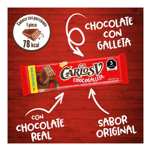 CHOCOLATE CARLOS V CHOCOGALLETA 15 GRS 15  GR.