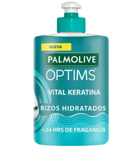 CREMA PARA PEINAR PALMOLIVE OPTIMS VITAL KERATINA RIZOS HIDRATADOS 150  ML.
