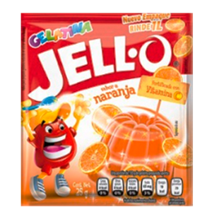 GELATINA JELLO NARANJA SOBRE 25  GR.