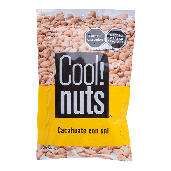 CACAHUATE COOL NUTS CON SAL 150  GR.